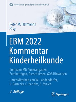 cover image of EBM 2022 Kommentar Kinderheilkunde